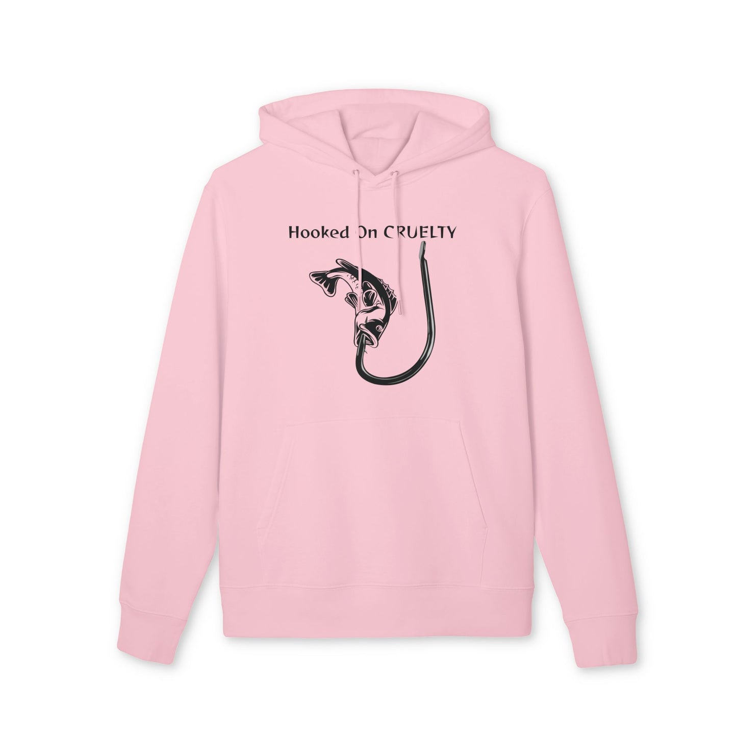 Hooked On Cruelty Design - Unisex Hoodie -  Against Fishing - Catch the eye of fishermen