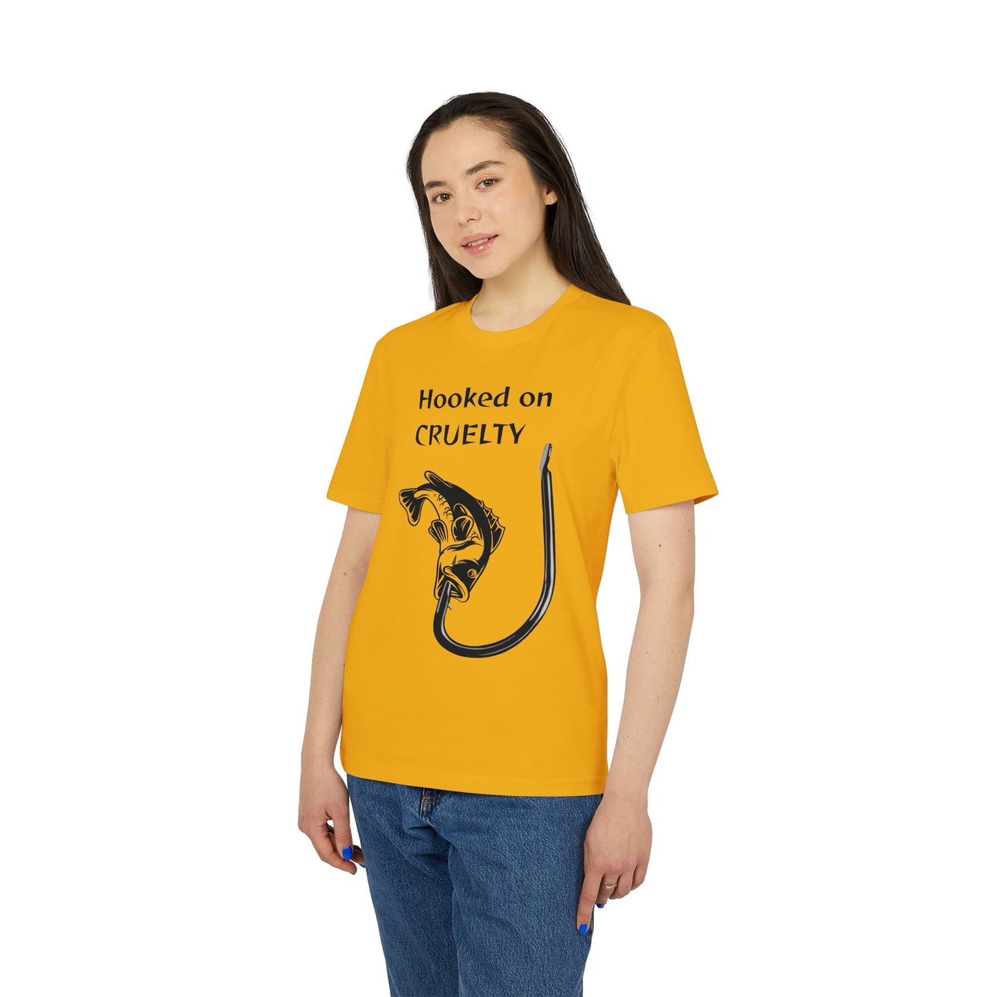 Hooked On Cruelty - Unisex T-Shirt - Against Fishing - Catch the eye of fishermen