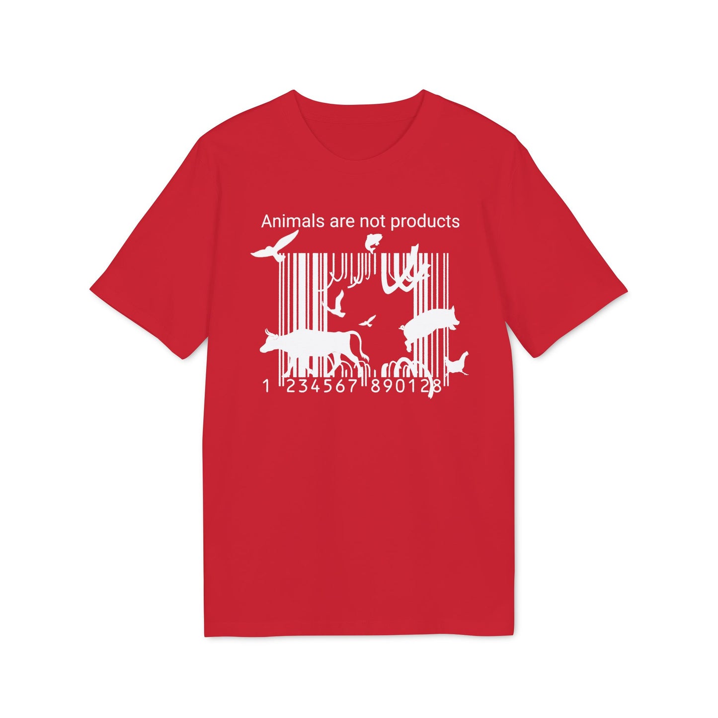 Animals Are Not Products - Unisex T-Shirt - Jumping out of Barcode