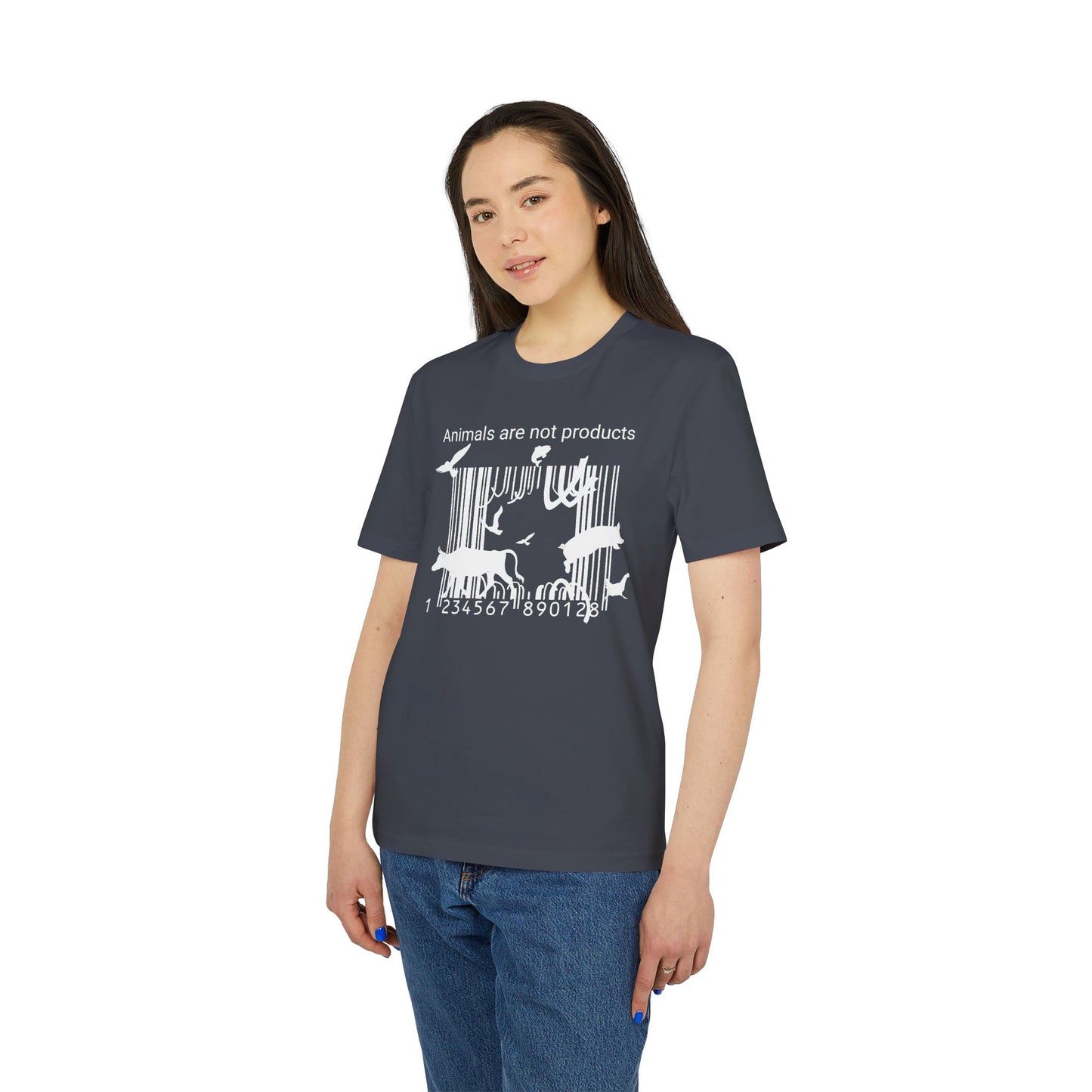 Animals Are Not Products - Unisex T-Shirt - Jumping out of Barcode