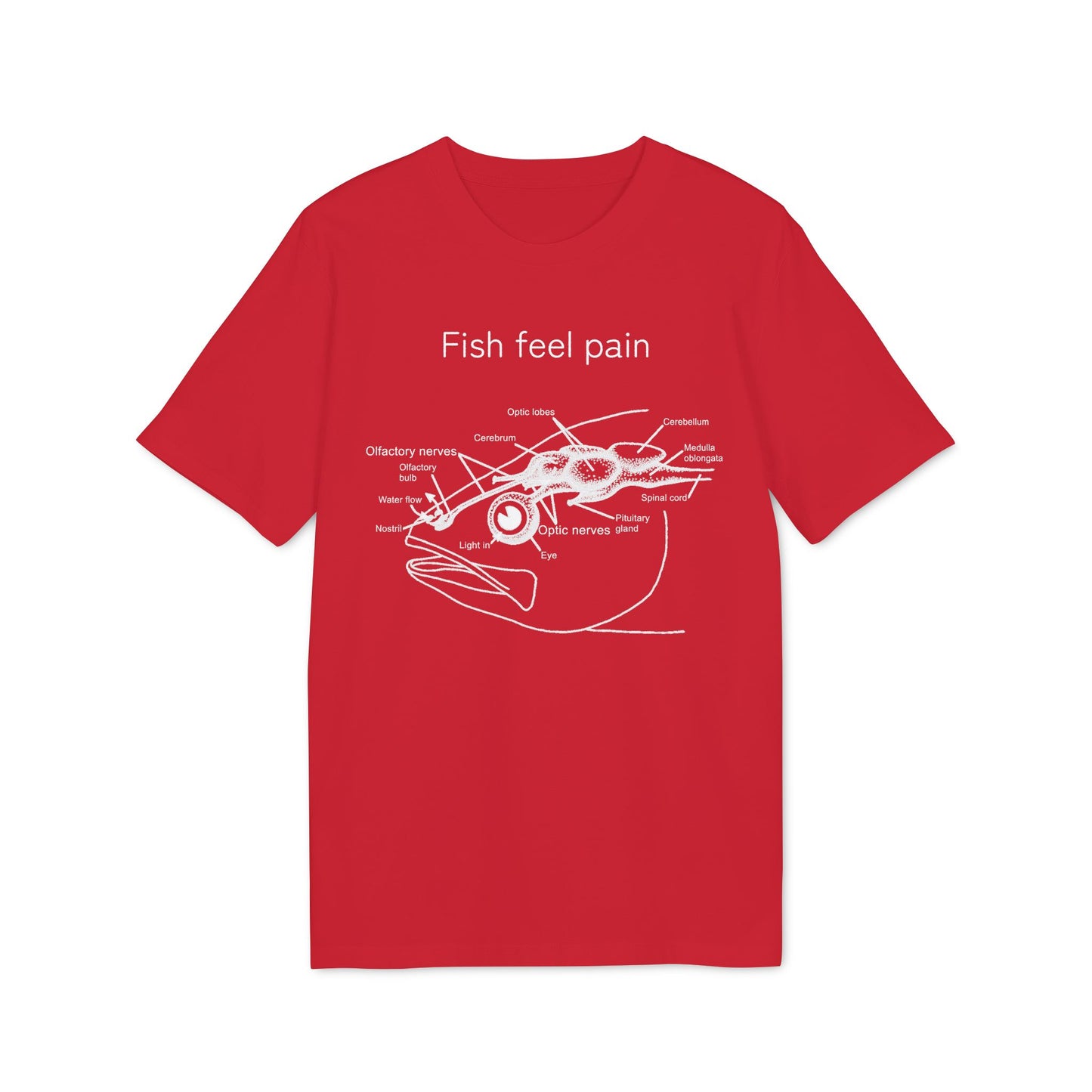 Fish Feel Pain T-Shirt - Unisex T-shirt - Graphic Tee - Fish are not vegetables
