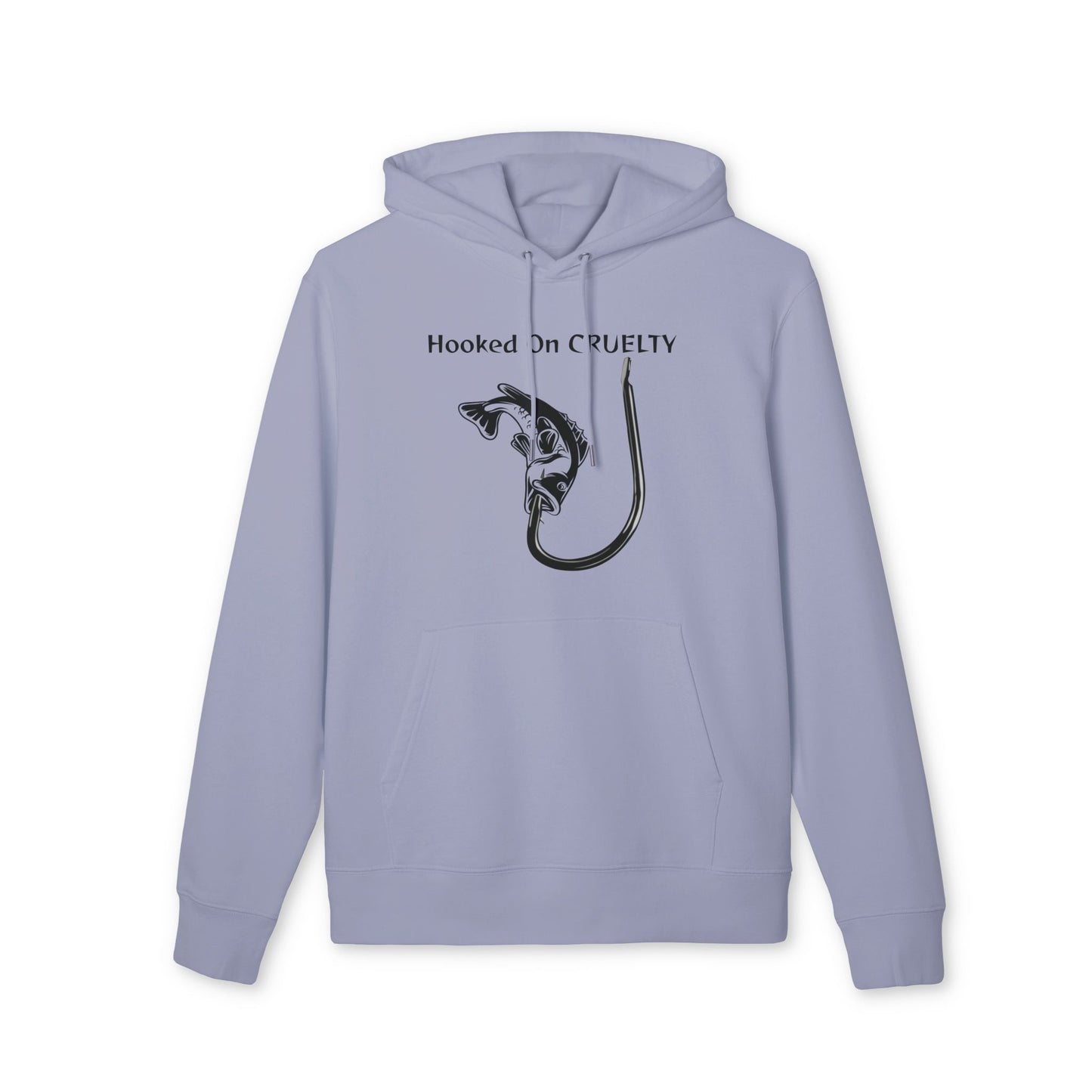 Hooked On Cruelty Design - Unisex Hoodie -  Against Fishing - Catch the eye of fishermen