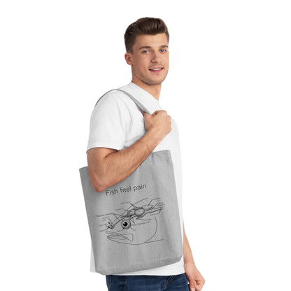 Fish Feel Pain - Woven Tote Bag - Animal Rights Activism