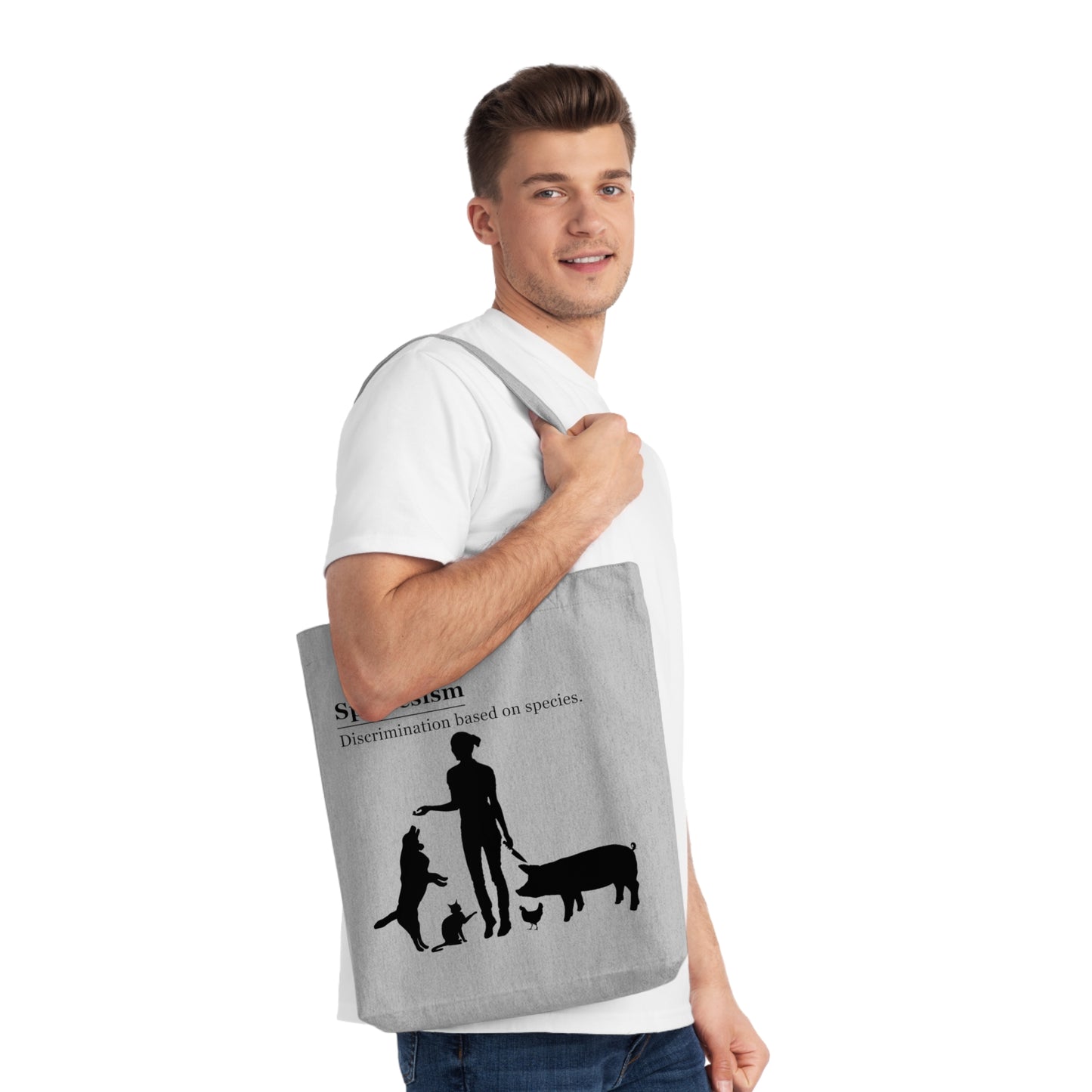 Speciesism Definition - Woven Tote Bag - Graphic design speciesism