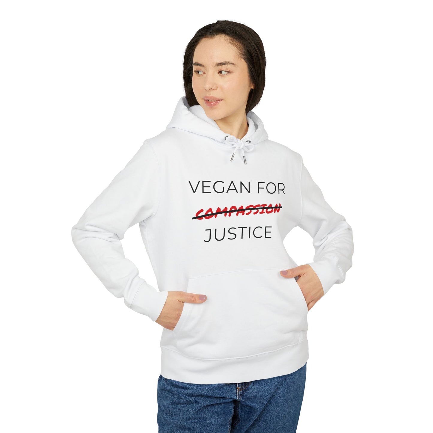 Vegan For Justice - Unisex Hoodie - Animal rights activism Hoodie
