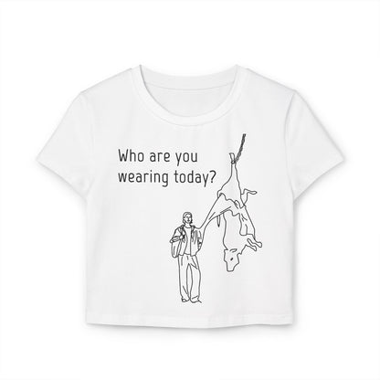 Who are you wearing today? - Crop Tee - Against leather industry - cow skin to leather jacket