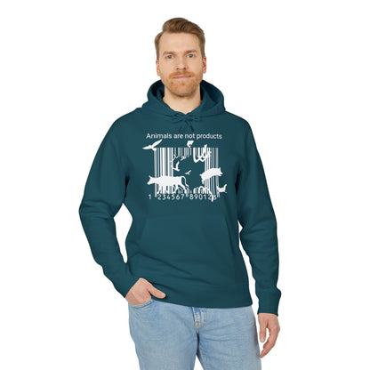 Animals Are Not Products - Unisex Hoodie - Jumping out of Barcode