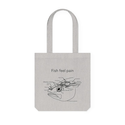 Fish Feel Pain - Woven Tote Bag - Animal Rights Activism