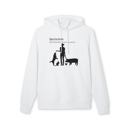 Speciesism Definition - Unisex Hoodie - Woman with Dog, Cat, Pig, and Chicken