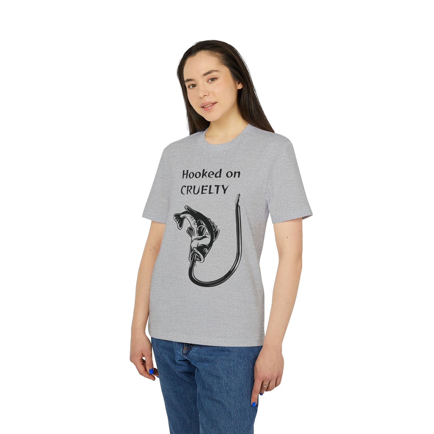 Hooked On Cruelty - Unisex T-Shirt - Against Fishing - Catch the eye of fishermen