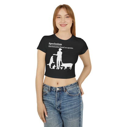 Speciesism Definition - Crop Tee - Graphic design speciesism