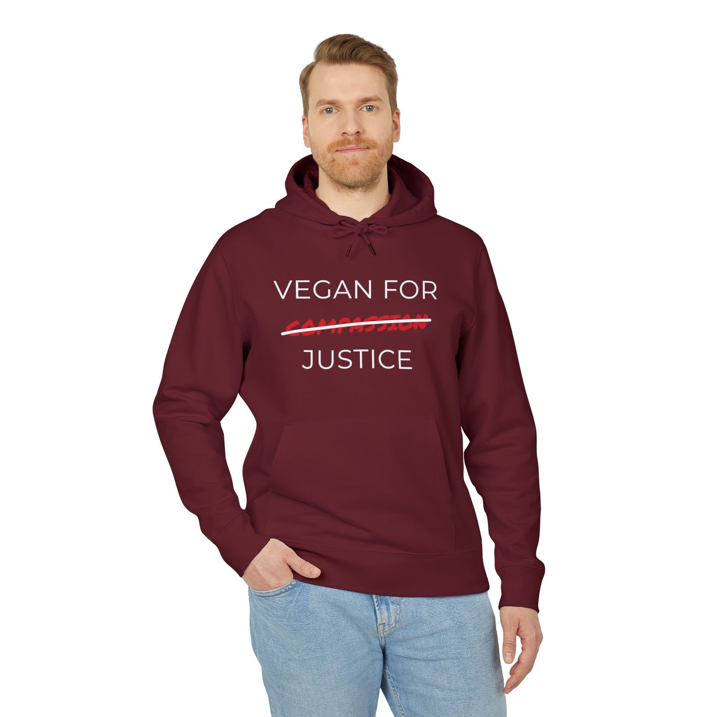 Vegan For Justice - Unisex Hoodie - Animal rights activism Hoodie