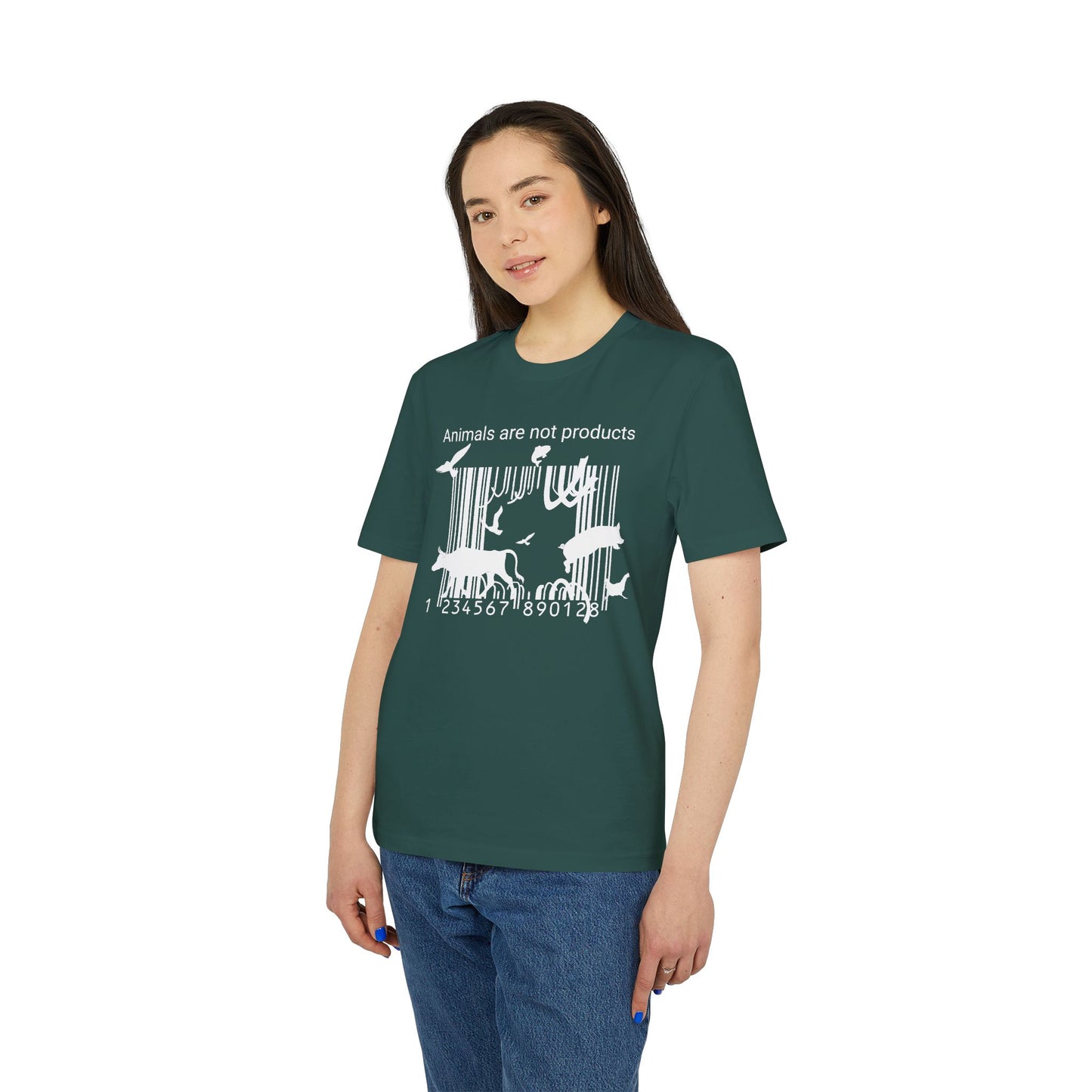 Animals Are Not Products - Unisex T-Shirt - Jumping out of Barcode