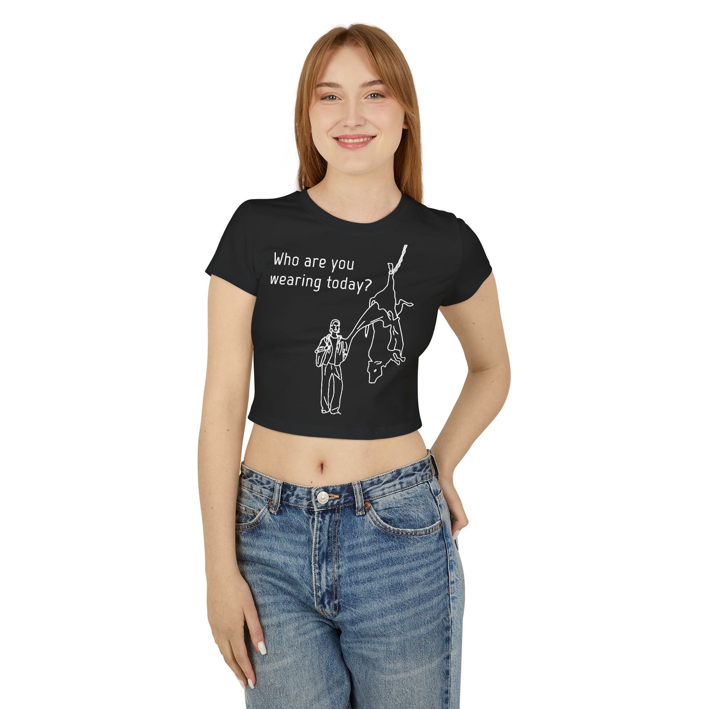 Who are you wearing today? - Crop Tee - Against leather industry - cow skin to leather jacket