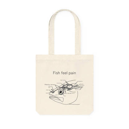 Fish Feel Pain - Woven Tote Bag - Animal Rights Activism