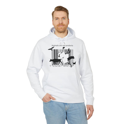 Animals Are Not Products - Unisex Hoodie - Jumping out of Barcode
