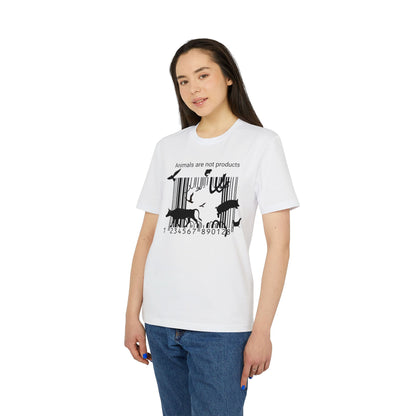 Animals Are Not Products - Unisex T-Shirt - Jumping out of Barcode