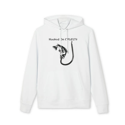 Hooked On Cruelty Design - Unisex Hoodie -  Against Fishing - Catch the eye of fishermen