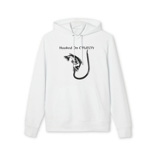 Hooked On Cruelty Design - Unisex Hoodie -  Against Fishing - Catch the eye of fishermen