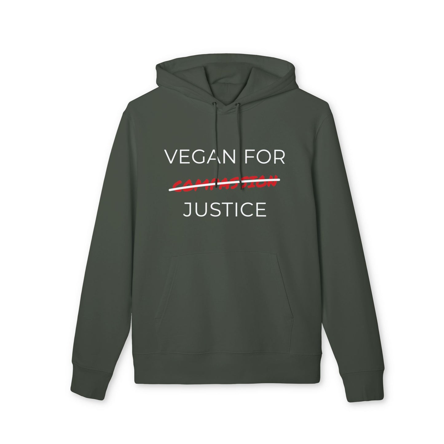 Vegan For Justice - Unisex Hoodie - Animal rights activism Hoodie