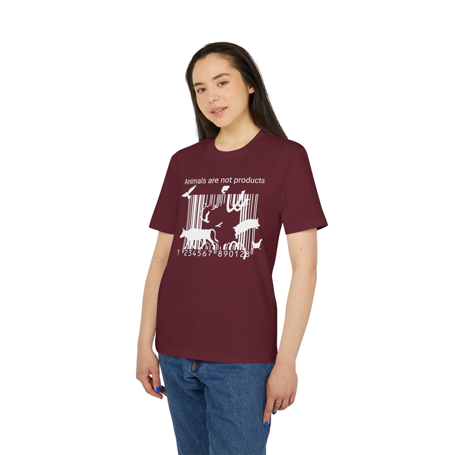 Animals Are Not Products - Unisex T-Shirt - Jumping out of Barcode