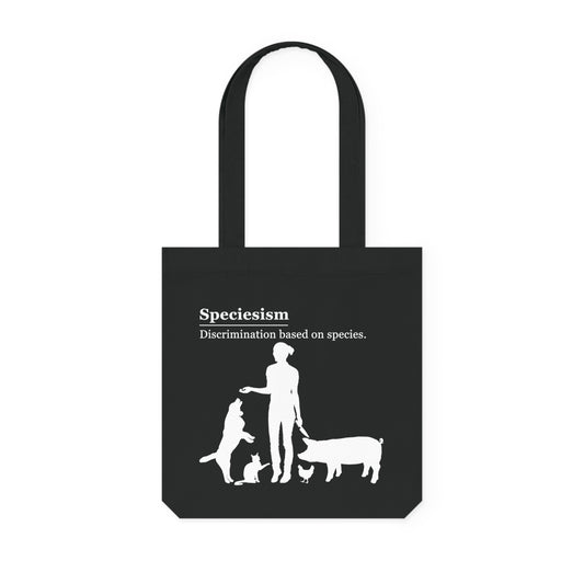 Speciesism Definition - Woven Tote Bag - Graphic design speciesism