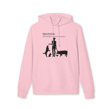 Speciesism Definition - Unisex Hoodie - Woman with Dog, Cat, Pig, and Chicken