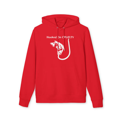 Hooked On Cruelty Design - Unisex Hoodie -  Against Fishing - Catch the eye of fishermen