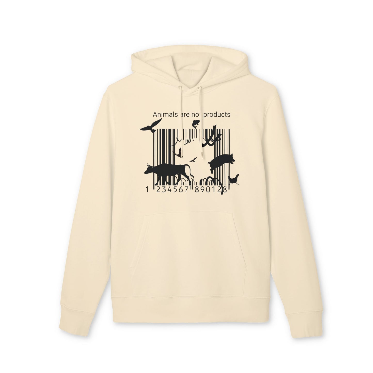 Animals Are Not Products - Unisex Hoodie - Jumping out of Barcode