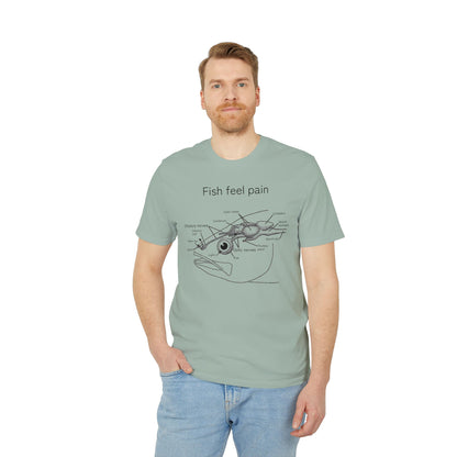 Fish Feel Pain T-Shirt - Unisex T-shirt - Graphic Tee - Fish are not vegetables