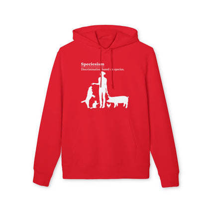 Speciesism Definition - Unisex Hoodie - Woman with Dog, Cat, Pig, and Chicken