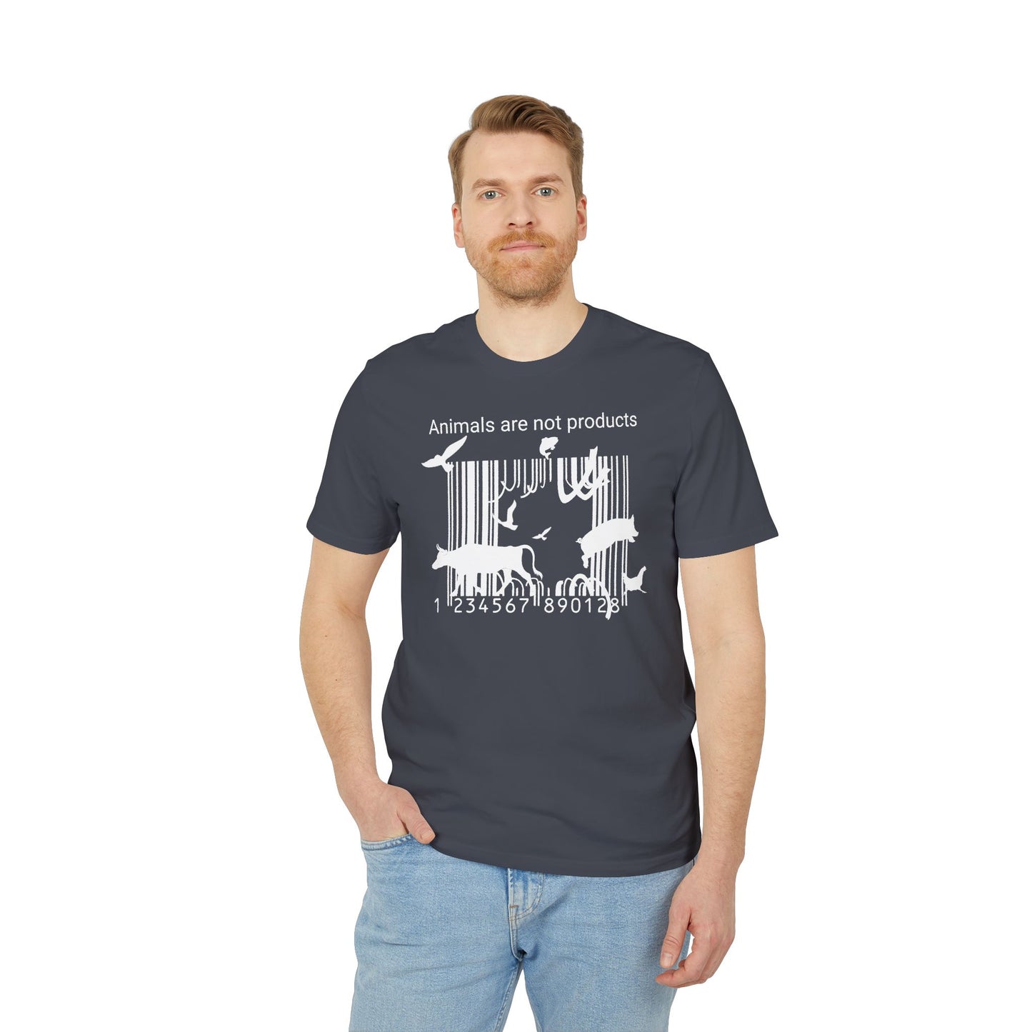 Animals Are Not Products - Unisex T-Shirt - Jumping out of Barcode