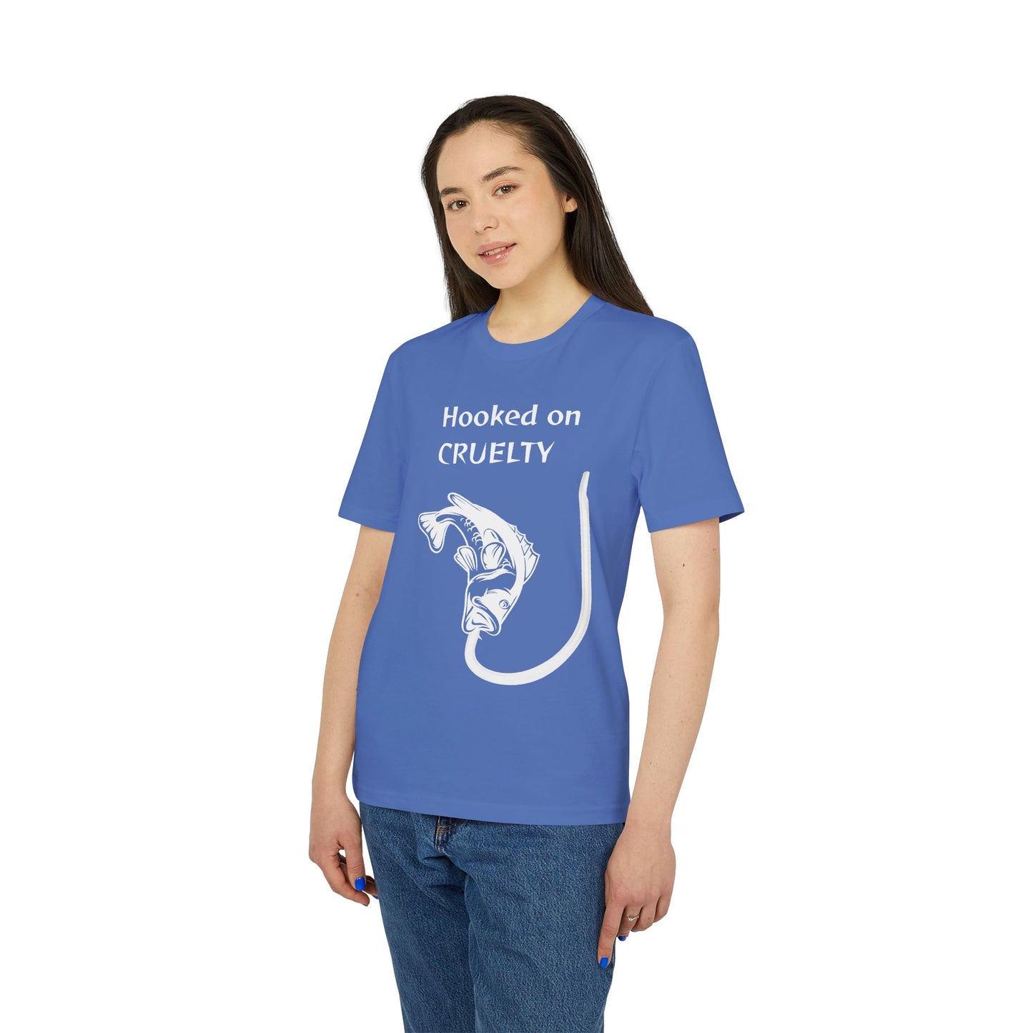 Hooked On Cruelty - Unisex T-Shirt - Against Fishing - Catch the eye of fishermen