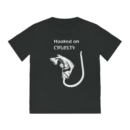 Hooked On Cruelty - Unisex Rocker T-Shirt - Against Fishing - Catch the eye of fishermen