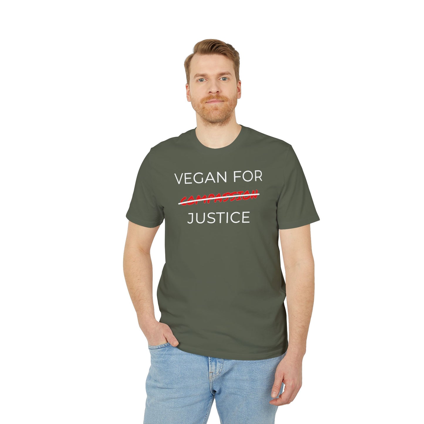 Vegan For Justice - Unisex T-shirt - Animal rights activism Shirt