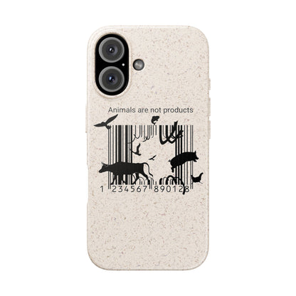 Eco-Friendly Biodegradable Phone Cases, Sustainable Accessories, Animal Rights Gift, Vegan Phone Cover, Nature Lover Case