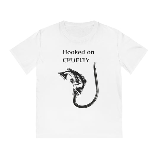 Hooked On Cruelty - Unisex Rocker T-Shirt - Against Fishing - Catch the eye of fishermen