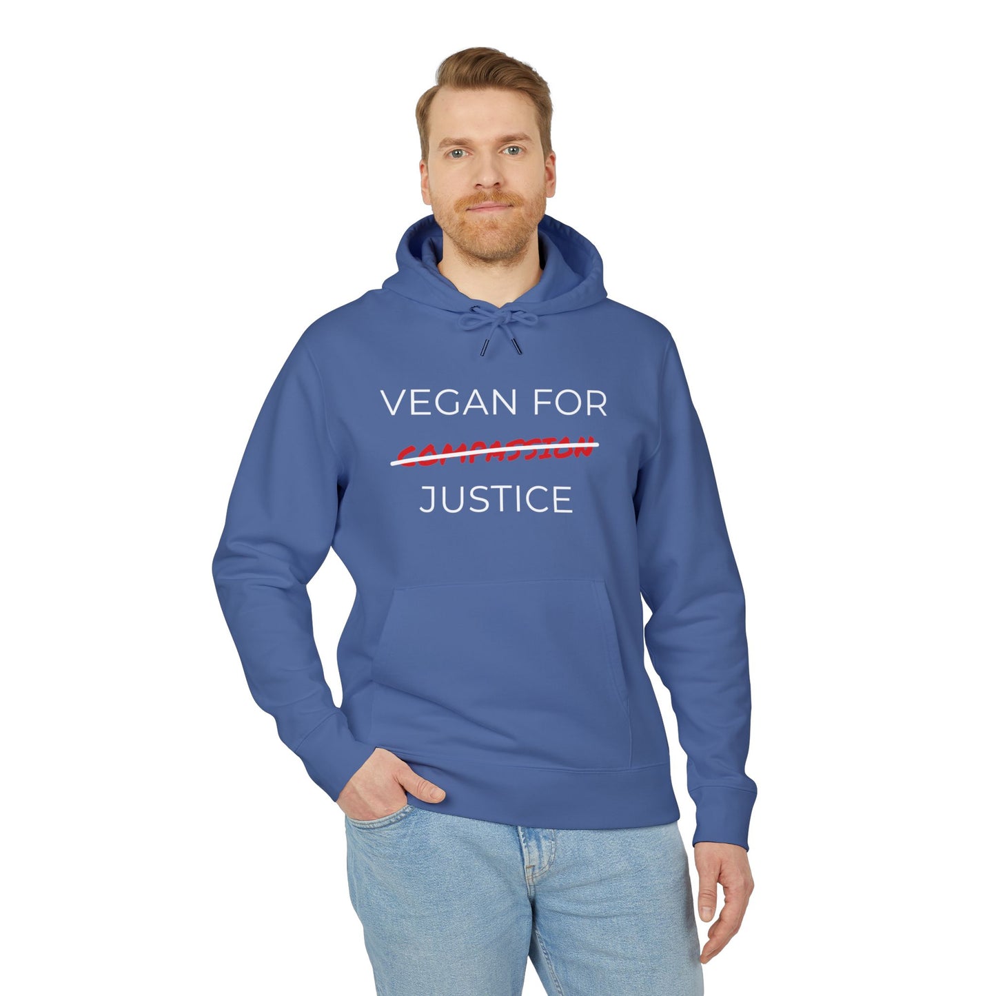 Vegan For Justice - Unisex Hoodie - Animal rights activism Hoodie