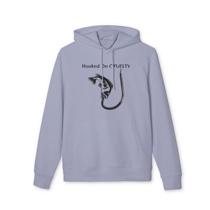 Hooked On Cruelty Design - Unisex Hoodie -  Against Fishing - Catch the eye of fishermen