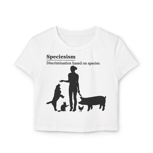 Speciesism Definition - Crop Tee - Graphic design speciesism