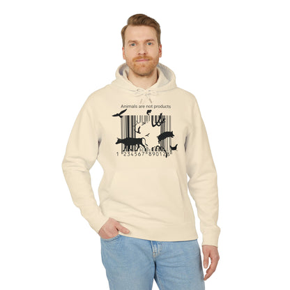 Animals Are Not Products - Unisex Hoodie - Jumping out of Barcode