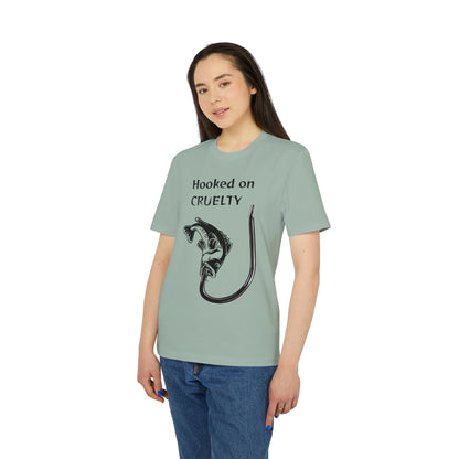 Hooked On Cruelty - Unisex T-Shirt - Against Fishing - Catch the eye of fishermen