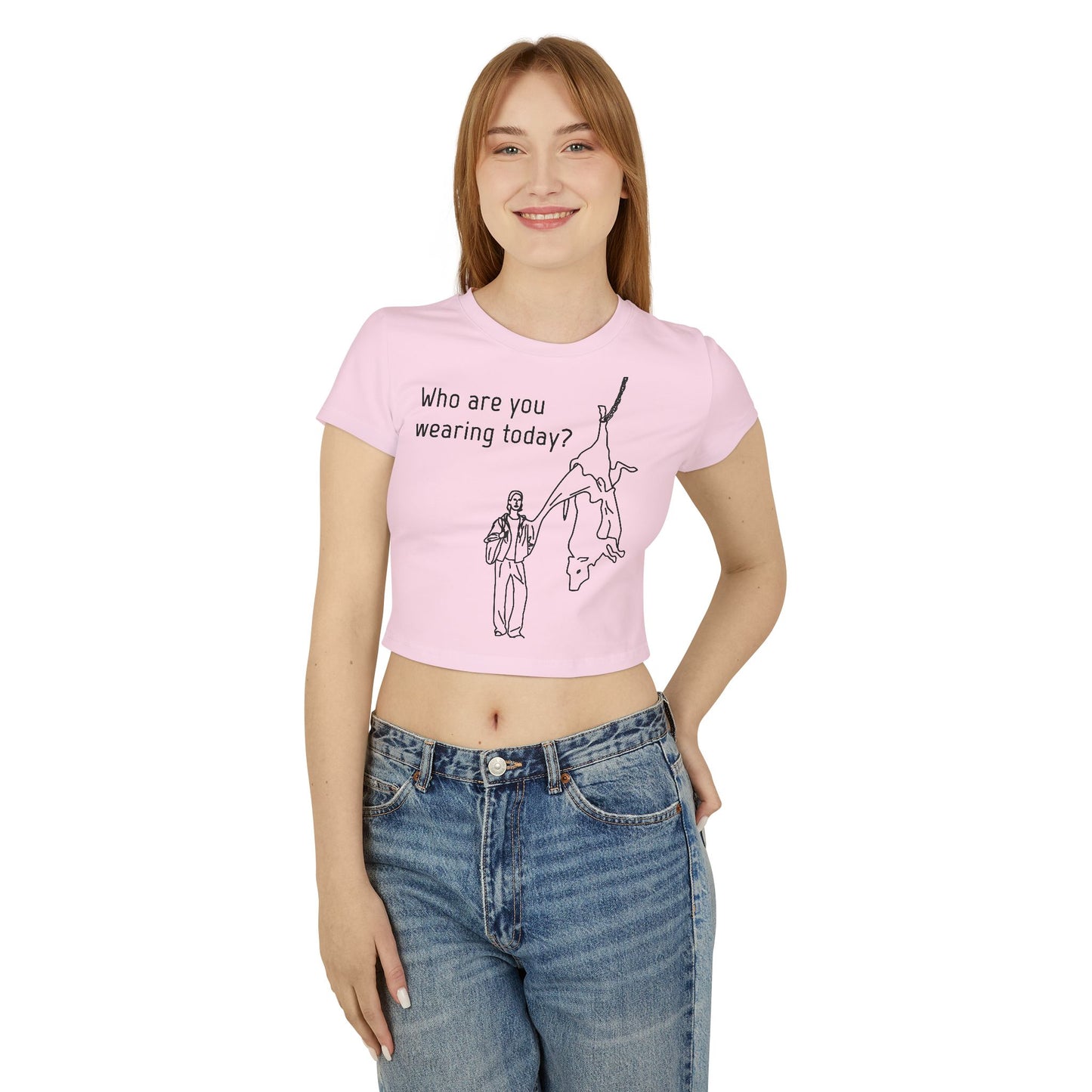 Who are you wearing today? - Crop Tee - Against leather industry - cow skin to leather jacket