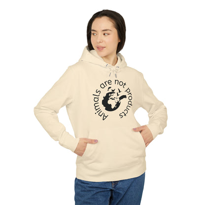 Cruiser Hoodie - Animals Are Not Products Logo