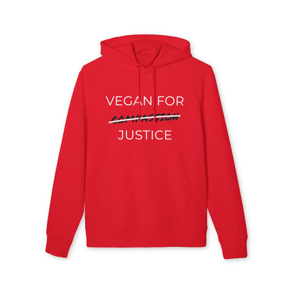 Vegan For Justice - Unisex Hoodie - Animal rights activism Hoodie