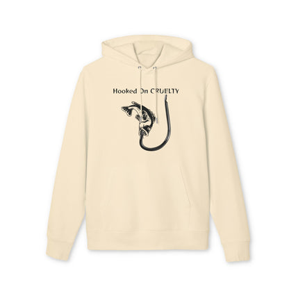 Hooked On Cruelty Design - Unisex Hoodie -  Against Fishing - Catch the eye of fishermen
