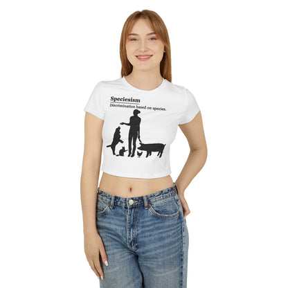 Speciesism Definition - Crop Tee - Graphic design speciesism