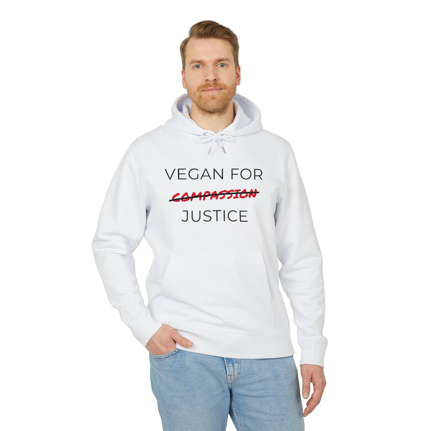 Vegan For Justice - Unisex Hoodie - Animal rights activism Hoodie