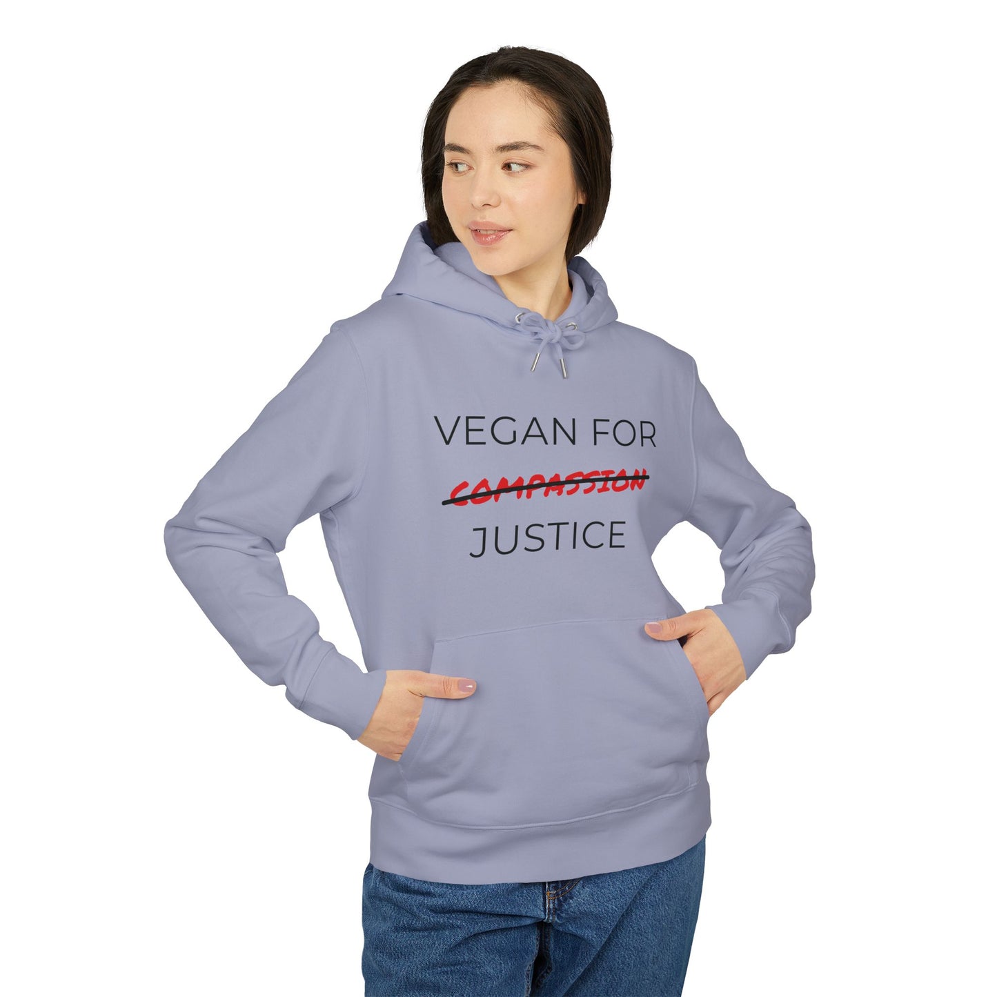 Vegan For Justice - Unisex Hoodie - Animal rights activism Hoodie