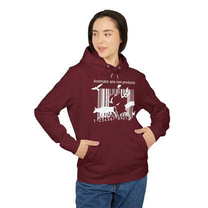 Animals Are Not Products - Unisex Hoodie - Jumping out of Barcode